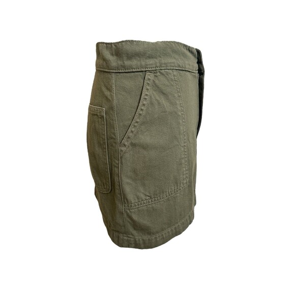 Reformation Size 26  ( 2) Green Twill Mini Skirt - Picture 4 of 7